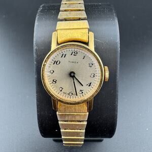 Vintage Timex Mexico Ladies Watch Gold Tone Running Working